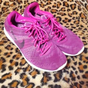 Girl's 5.5Y Nike Flex Fury Running Shoes Purple/Pink